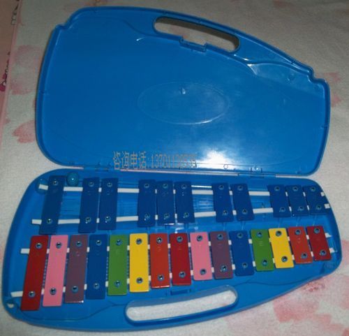 26 Tone aluminum sheet Violin Blue Box Children Percussion