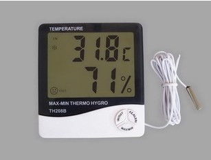 Large-screen indoor and outdoor temperature and humidity meter electronic thermometer refrigerator thermometer