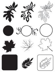 clear! AUTUMN LEAVES Transparent Stamp* Seal: AL3375