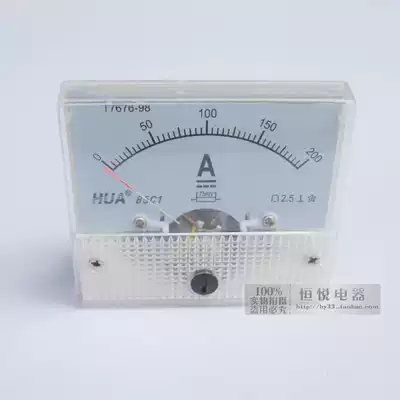 Ammeter 0-200A DC ammeter 85C1 Ammeter pointer ammeter