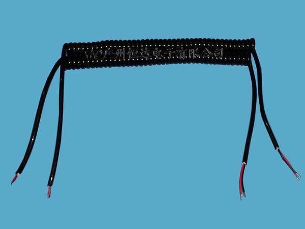 2-core PU curve Spiral spring line 2-core 0 75 square PU glossy curve