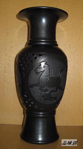 Business Handicraft Gifts Ceramic Vases Home Decorations Specialty Rizhao Black Pottery (Ma Tiao Feiyan)