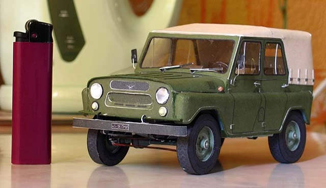 吉 496 普 Jeep car paper model