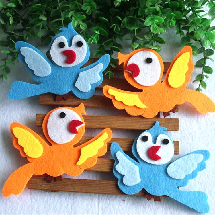 Kindergarten Classroom Wall Newspaper Arranged Supplies Environment Arrangement Background Wall Decoration Wall Sticktoon Unwoven Fabric Birdie