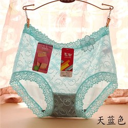 4 ຊິ້ນຂອງການຂົນສົ່ງຟຣີ Caitian underwear ທີ່ແທ້ຈິງຂອງແມ່ຍິງກາງແອວສູງແອວ lace ໂປ່ງໃສ summer hollow breathable boxer briefs