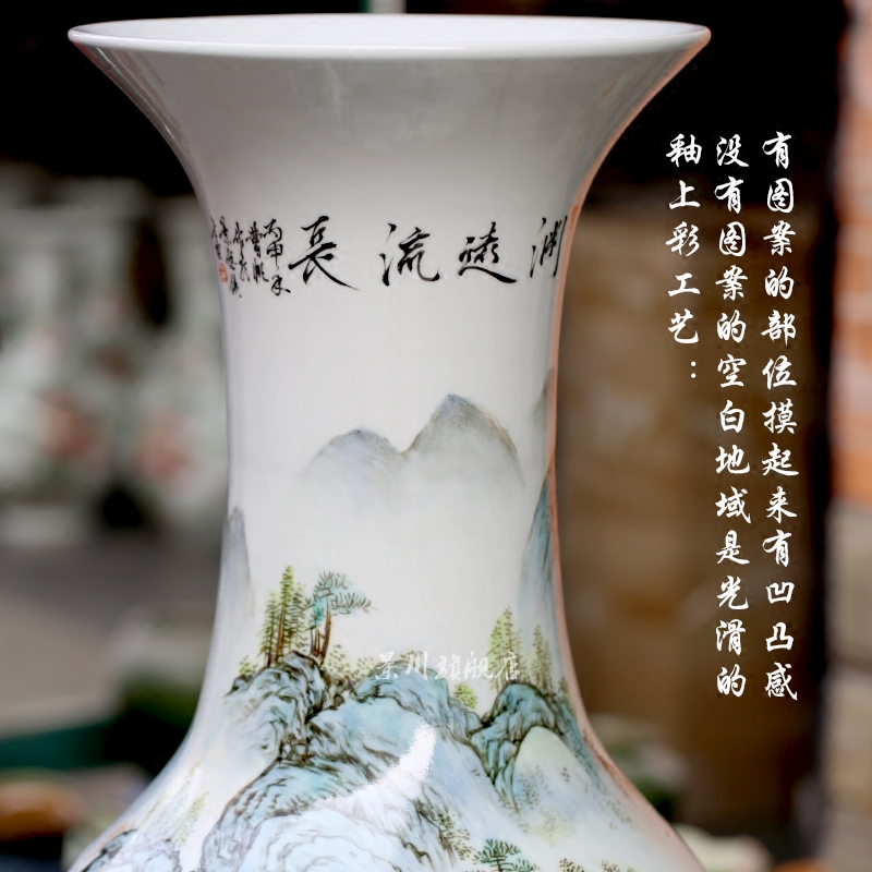 Hand made a rich big porcelain jingdezhen ceramics from pastel of large vases, sitting room of Chinese style household furnishing articles