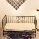 Châu Âu giường sắt trắng giường công chúa căn hộ nhỏ 1.21.51.8 Single Double single chung cư giường trẻ em - Giường