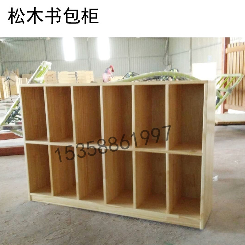 Kindergarten Solid Wood Bookcase for Children's Cabinet for Environmentally friendly solid wooden cabinet Customized