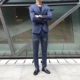 Fan quý ông 2017 thời trang mới England ya 痞 nam hoang dã phiên bản Hàn Quốc giản dị của họa tiết Slim suit phù hợp với thủy triều