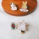 Một phiên bản Hàn Quốc của mô hình dễ thương mọc lên thỏ trâm Han Feng phim hoạt hình cá tính Sen huy hiệu hoang dã pin