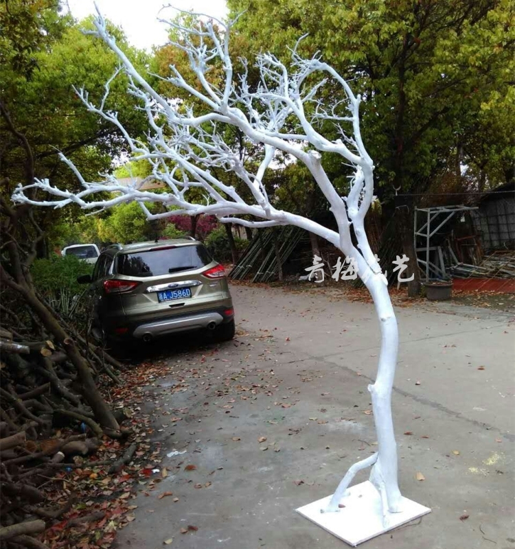 Direct sales arch simulation tree crooked neck shape hotel festival supplies wedding decoration fake tree dead branches fall to the ground real tree