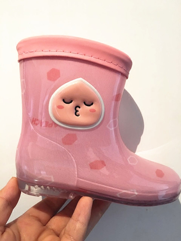 Exported to Japan high-end rain boots children's lightweight rain boots non-slip cute rain boots boys and girls rain boots winter plus velvet pad