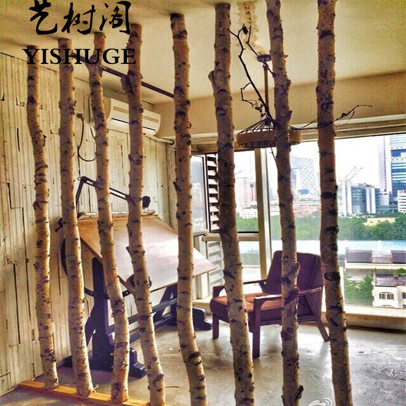 Natural birch tree decorated tree bar Birch tree dry tree dry tree dry tree branch wedding window partition