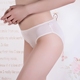 Cao cấp lụa tơ tằm nữ không có dấu vết lụa tự nhiên eo thấp tóm tắt phần mỏng lụa tơ tằm quần lót bé gái Vòng eo thấp
