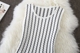 2018 mới mùa xuân và mùa thu của phụ nữ Hàn Quốc phiên bản của không tay sọc slim knit dress một từ váy mùa thu và mùa đông váy đầm xòe công sở A-Line Váy
