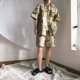 MRBOXX ngụy trang mùa hè nhiều túi Nhật Bản dụng cụ ngắn tay áo sơ mi giản dị lỏng áo mỏng nam thủy triều - Áo khoác đôi Áo khoác đôi