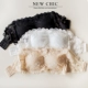 Áo crop top bra quây chống ánh sáng cơ sở lệch vai ngắn gợi cảm áo sơ mi nữ sinh phiên bản Hàn Quốc quấn ngực đồ lót