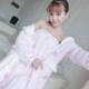 Sexy nữ flannel áo ngủ nhung mùa đông hô Pyjama hai mảnh Hàn Quốc phiên bản của phần ngọt ngào ấm dày còn Night Robe