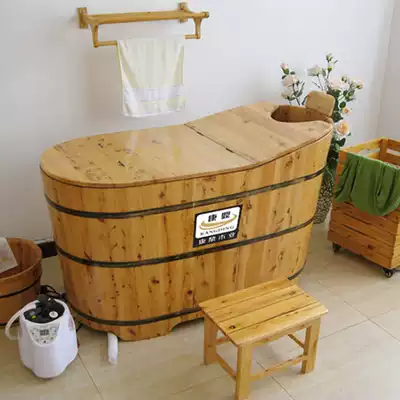 Cedar Wood whole body fumigation bath dual-purpose bucket fumigation bucket steam bucket bath bucket wooden bucket Van steamed Tang fumigation bucket