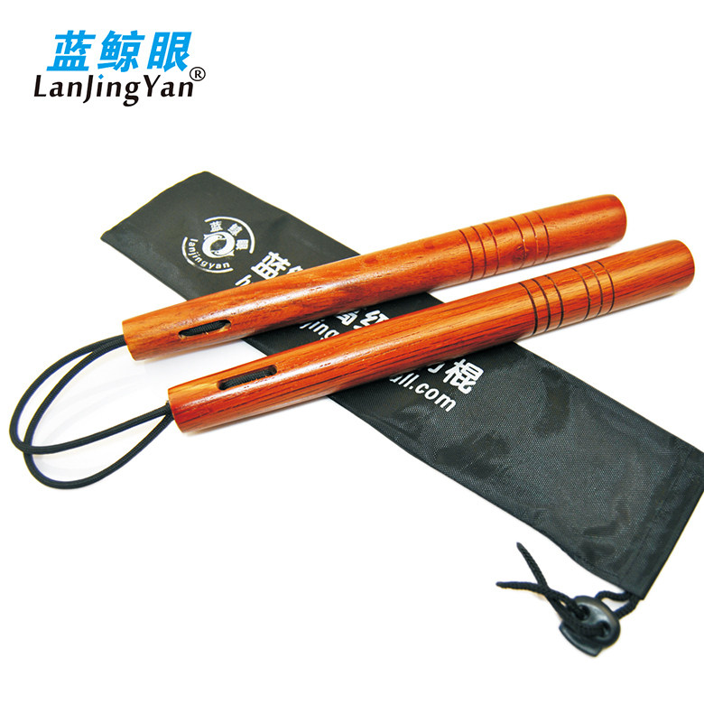 Qinggang hardwood nunchaku double rope solid wood nunchaku two-section stick two-section stick two-section stick two-section stick