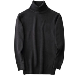 Зимний черный цветной свитер, белый трикотажный приятный телу лонгслив, в корейском стиле