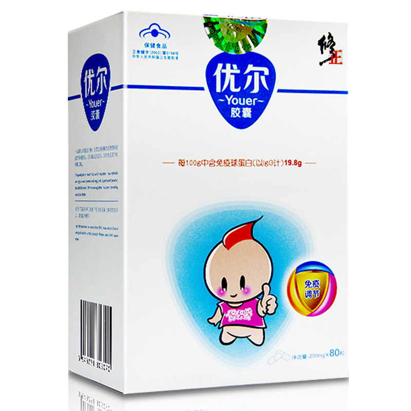 修正牌优尔胶囊 200mg/粒*80粒
