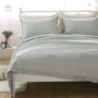Màu sắc tinh khiết đậu xanh bông nhồi bông mùa hè mát mẻ trải giường đơn chăn đơn là điều hòa không khí ba mảnh ga giường