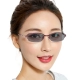 Phụ nữ hợp kim kim loại nửa khung kính khung kính rỗng tinh tế Kính gương đọc kính phẳng