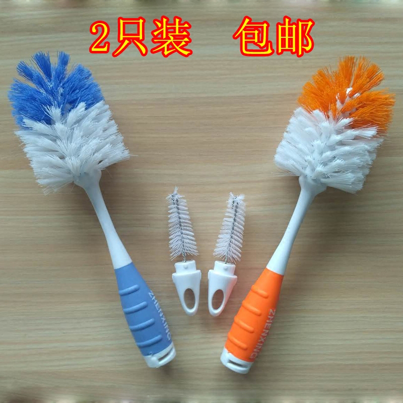 2 long handle strong decontamination cup brush bottle brush cleaning glass bottle washing cup brush artifact
