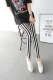 2019 mùa thu mới quần legging sọc đen trắng có thể mặc bên ngoài quần skinny nữ mỏng chân mùa xuân và mùa thu thủy triều Hàn Quốc - Khởi động cắt quần đũi nữ đẹp Khởi động cắt
