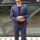 Fan quý ông 2017 thời trang mới England ya 痞 nam hoang dã phiên bản Hàn Quốc giản dị của họa tiết Slim suit phù hợp với thủy triều áo vest nam Suit phù hợp