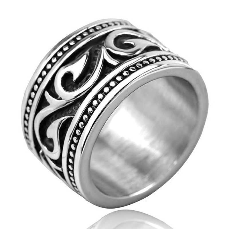 Bague homme PUNK ELEMENTS en Acier au titane - Ref 3086589 Image 5