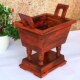 Laos Red Sandalwood Prosperity and Longevity Integrity Incense Burner Wealth-Attracting and House-Protecting Ornament Housewarming Gift