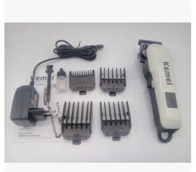 Women's and men's shop cross-border Kemei 809 stainless steel knife head trimming scissors LCD display rechargeable electric clippers wireless use