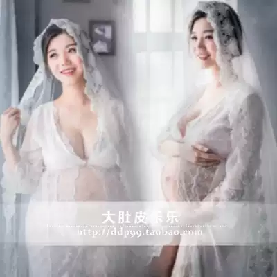 105 expectant mother pregnant woman Photo Photo Photo Studio beautiful white lace clothing rental
