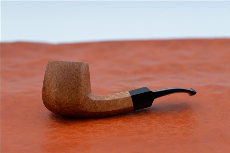 Danish master Poul Ilsted Old Bull Polyhedral Handmade Nanwood Pipe with Bag 99 New