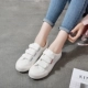 Giày vải nữ Velcro tất cả giày đen công sở xuân 2018 phiên bản mới của Hàn Quốc của giày đế bằng màu trắng hoang dã dành cho sinh viên