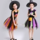 Trang phục Halloween cho trẻ em trang phục phù thủy thực hiện vai công chúa váy ma cà rồng hóa trang cô gái