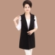 Áo vest nữ mùa xuân và mùa thu của phụ nữ trung niên trong phần dài của áo khoác mẹ mùa xuân cho phụ nữ 40-50 tuổi áo khoác tuổi trung niên Phụ nữ cao cấp
