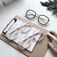 Phiên bản tiếng Hàn của kẹo màu nhỏ hộp phẳng gương kính nam nữ văn học và nghệ thuật nhỏ tươi siêu nhẹ kính khung thủy triều mắt kính shady