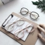 Phiên bản tiếng Hàn của kẹo màu nhỏ hộp phẳng gương kính nam nữ văn học và nghệ thuật nhỏ tươi siêu nhẹ kính khung thủy triều mắt kính shady