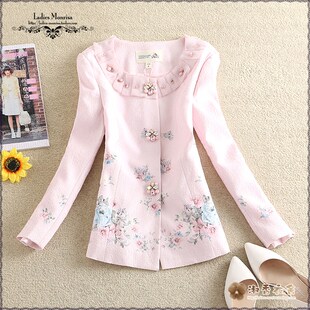 2022 Мечта лиза Осень счетчик специальное предложение мода печать утолщённый круглый вырез дамы короткое платье пальто