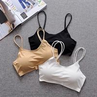 Băng đen lụa yếm có đệm lót chống ánh sáng cơ sở đoạn ngắn chạm đáy áo lót đồ lót quấn ngực nữ sinh viên shop đồ lót
