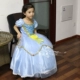 Halloween Children Blue Dress Váy dài Trình diễn dài Elegant Elegant Công chúa nhỏ Váy Sophia váy đầm đẹp Váy trẻ em