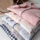 Bộ đồ ngủ gạc cotton mùa xuân và mùa thu đôi dài tay đôi cotton sợi mỏng phần bông phục vụ nhà phù hợp với nam giới kích thước lớn