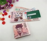 Cá tính sáng tạo cho nam và nữ Thời trang hoạt hình mẫu vải ngắn ví quốc gia ngoại tệ đặt ví nhân dân tệ ví nam pedro