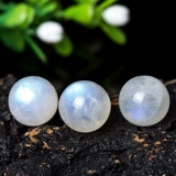 Натуральный 5а белый лунный камень, свободные бусины, круглые бусины, браслет с несколькими сокровищами, хрустальный материал «сделай сам», полуфабрикат ручной работы, синий свет, белый свет