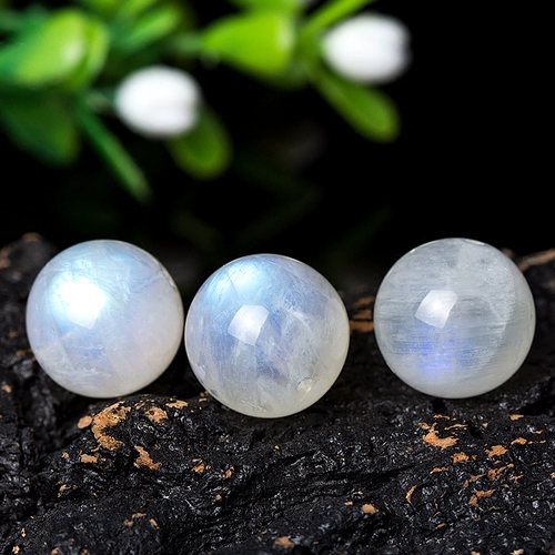 Натуральный 5а белый лунный камень, свободные бусины, круглые бусины, браслет с несколькими сокровищами, хрустальный материал «сделай сам», полуфабрикат ручной работы, синий свет, белый свет