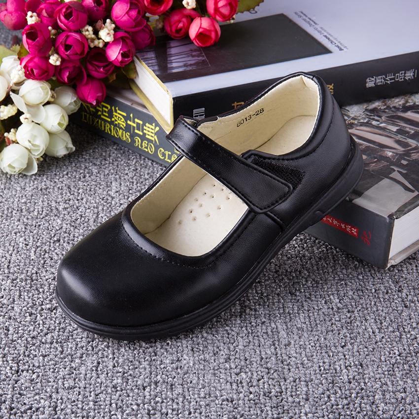 Shenzhen student shoe dress shoes girls leather shoes black primary and secondary school students ceremonial shoes wedding children shoes show shoes