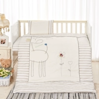 Chúc mừng Di ba mảnh bông vườn ươm chăn là tinh khiết trẻ em bông mùa thu và mùa đông ngủ nôi sản phẩm giường - Bộ đồ giường trẻ em 	bộ chăn ga gối cho bé sơ sinh	